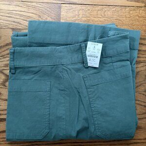 Jcrew Tall Lizzie high-rise patch-pocket wide-leg pant in green
